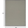 image:imageNourison Home Courtyard Ivory Silver 3 x 5 Oval Area Rug  Easy Clean Non Shedding Bed Room Living Room Dining Room Kitchen 3 x 5 OvalBlack White