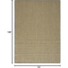 image:imageNourison Home Courtyard Ivory Silver 3 x 5 Oval Area Rug  Easy Clean Non Shedding Bed Room Living Room Dining Room Kitchen 3 x 5 OvalGreen