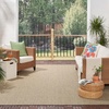 image:imageNourison Home Courtyard Ivory Silver 3 x 5 Oval Area Rug  Easy Clean Non Shedding Bed Room Living Room Dining Room Kitchen 3 x 5 OvalGreen