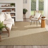 image:imageNourison Home Courtyard Ivory Silver 3 x 5 Oval Area Rug  Easy Clean Non Shedding Bed Room Living Room Dining Room Kitchen 3 x 5 OvalGreen