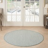 image:imageNourison Home Courtyard Ivory Silver 3 x 5 Oval Area Rug  Easy Clean Non Shedding Bed Room Living Room Dining Room Kitchen 3 x 5 OvalIvory Aqua