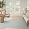 image:imageNourison Home Courtyard Ivory Silver 3 x 5 Oval Area Rug  Easy Clean Non Shedding Bed Room Living Room Dining Room Kitchen 3 x 5 OvalIvory Aqua