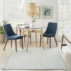 image:imageNourison Home Courtyard Ivory Silver 3 x 5 Oval Area Rug  Easy Clean Non Shedding Bed Room Living Room Dining Room Kitchen 3 x 5 OvalIvory Aqua
