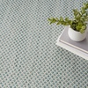 image:imageNourison Home Courtyard Ivory Silver 3 x 5 Oval Area Rug  Easy Clean Non Shedding Bed Room Living Room Dining Room Kitchen 3 x 5 OvalIvory Aqua