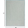 image:imageNourison Home Courtyard Ivory Silver 3 x 5 Oval Area Rug  Easy Clean Non Shedding Bed Room Living Room Dining Room Kitchen 3 x 5 OvalIvory Aqua