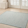 image:imageNourison Home Courtyard Ivory Silver 3 x 5 Oval Area Rug  Easy Clean Non Shedding Bed Room Living Room Dining Room Kitchen 3 x 5 OvalIvory Aqua