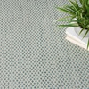 image:imageNourison Home Courtyard Ivory Silver 3 x 5 Oval Area Rug  Easy Clean Non Shedding Bed Room Living Room Dining Room Kitchen 3 x 5 OvalIvory Aqua