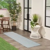 image:imageNourison Home Courtyard Ivory Silver 3 x 5 Oval Area Rug  Easy Clean Non Shedding Bed Room Living Room Dining Room Kitchen 3 x 5 OvalIvory Aqua