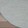 image:imageNourison Home Courtyard Ivory Silver 3 x 5 Oval Area Rug  Easy Clean Non Shedding Bed Room Living Room Dining Room Kitchen 3 x 5 OvalIvory Aqua
