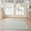 image:imageNourison Home Courtyard Ivory Silver 3 x 5 Oval Area Rug  Easy Clean Non Shedding Bed Room Living Room Dining Room Kitchen 3 x 5 OvalIvory Aqua