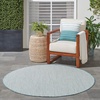 image:imageNourison Home Courtyard Ivory Silver 3 x 5 Oval Area Rug  Easy Clean Non Shedding Bed Room Living Room Dining Room Kitchen 3 x 5 OvalIvory Aqua