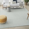 image:imageNourison Home Courtyard Ivory Silver 3 x 5 Oval Area Rug  Easy Clean Non Shedding Bed Room Living Room Dining Room Kitchen 3 x 5 OvalIvory Aqua