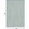 image:imageNourison Home Courtyard Ivory Silver 3 x 5 Oval Area Rug  Easy Clean Non Shedding Bed Room Living Room Dining Room Kitchen 3 x 5 OvalIvory Aqua