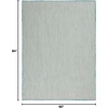 image:imageNourison Home Courtyard Ivory Silver 3 x 5 Oval Area Rug  Easy Clean Non Shedding Bed Room Living Room Dining Room Kitchen 3 x 5 OvalIvory Aqua