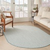 image:imageNourison Home Courtyard Ivory Silver 3 x 5 Oval Area Rug  Easy Clean Non Shedding Bed Room Living Room Dining Room Kitchen 3 x 5 OvalIvory Aqua