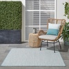 image:imageNourison Home Courtyard Ivory Silver 3 x 5 Oval Area Rug  Easy Clean Non Shedding Bed Room Living Room Dining Room Kitchen 3 x 5 OvalIvory Aqua