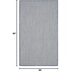 image:imageNourison Home Courtyard Ivory Silver 3 x 5 Oval Area Rug  Easy Clean Non Shedding Bed Room Living Room Dining Room Kitchen 3 x 5 OvalIvory Blue