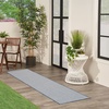 image:imageNourison Home Courtyard Ivory Silver 3 x 5 Oval Area Rug  Easy Clean Non Shedding Bed Room Living Room Dining Room Kitchen 3 x 5 OvalIvory Blue