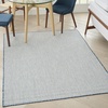 image:imageNourison Home Courtyard Ivory Silver 3 x 5 Oval Area Rug  Easy Clean Non Shedding Bed Room Living Room Dining Room Kitchen 3 x 5 OvalIvory Blue