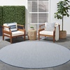 image:imageNourison Home Courtyard Ivory Silver 3 x 5 Oval Area Rug  Easy Clean Non Shedding Bed Room Living Room Dining Room Kitchen 3 x 5 OvalIvory Blue