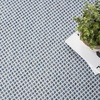 image:imageNourison Home Courtyard Ivory Silver 3 x 5 Oval Area Rug  Easy Clean Non Shedding Bed Room Living Room Dining Room Kitchen 3 x 5 OvalIvory Blue
