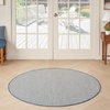 image:imageNourison Home Courtyard Ivory Silver 3 x 5 Oval Area Rug  Easy Clean Non Shedding Bed Room Living Room Dining Room Kitchen 3 x 5 OvalIvory Blue