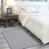 image:imageNourison Home Courtyard Ivory Silver 3 x 5 Oval Area Rug  Easy Clean Non Shedding Bed Room Living Room Dining Room Kitchen 3 x 5 OvalIvory Blue