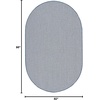 image:imageNourison Home Courtyard Ivory Silver 3 x 5 Oval Area Rug  Easy Clean Non Shedding Bed Room Living Room Dining Room Kitchen 3 x 5 OvalIvory Blue