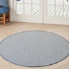 image:imageNourison Home Courtyard Ivory Silver 3 x 5 Oval Area Rug  Easy Clean Non Shedding Bed Room Living Room Dining Room Kitchen 3 x 5 OvalIvory Blue