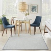 image:imageNourison Home Courtyard Ivory Silver 3 x 5 Oval Area Rug  Easy Clean Non Shedding Bed Room Living Room Dining Room Kitchen 3 x 5 OvalIvory Blue