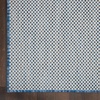 image:imageNourison Home Courtyard Ivory Silver 3 x 5 Oval Area Rug  Easy Clean Non Shedding Bed Room Living Room Dining Room Kitchen 3 x 5 OvalIvory Blue