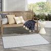 image:imageNourison Home Courtyard Ivory Silver 3 x 5 Oval Area Rug  Easy Clean Non Shedding Bed Room Living Room Dining Room Kitchen 3 x 5 OvalIvory Blue
