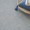 image:imageNourison Home Courtyard Ivory Silver 3 x 5 Oval Area Rug  Easy Clean Non Shedding Bed Room Living Room Dining Room Kitchen 3 x 5 OvalIvory Blue