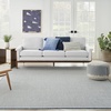 image:imageNourison Home Courtyard Ivory Silver 3 x 5 Oval Area Rug  Easy Clean Non Shedding Bed Room Living Room Dining Room Kitchen 3 x 5 OvalIvory Blue
