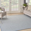 image:imageNourison Home Courtyard Ivory Silver 3 x 5 Oval Area Rug  Easy Clean Non Shedding Bed Room Living Room Dining Room Kitchen 3 x 5 OvalIvory Blue