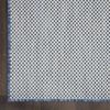 image:imageNourison Home Courtyard Ivory Silver 3 x 5 Oval Area Rug  Easy Clean Non Shedding Bed Room Living Room Dining Room Kitchen 3 x 5 OvalIvory Blue
