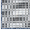 image:imageNourison Home Courtyard Ivory Silver 3 x 5 Oval Area Rug  Easy Clean Non Shedding Bed Room Living Room Dining Room Kitchen 3 x 5 OvalIvory Blue