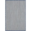 image:imageNourison Home Courtyard Ivory Silver 3 x 5 Oval Area Rug  Easy Clean Non Shedding Bed Room Living Room Dining Room Kitchen 3 x 5 OvalIvory Blue