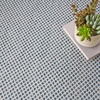 image:imageNourison Home Courtyard Ivory Silver 3 x 5 Oval Area Rug  Easy Clean Non Shedding Bed Room Living Room Dining Room Kitchen 3 x 5 OvalIvory Blue