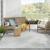 image:imageNourison Home Courtyard Ivory Silver 3 x 5 Oval Area Rug  Easy Clean Non Shedding Bed Room Living Room Dining Room Kitchen 3 x 5 OvalIvory Blue