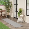 image:imageNourison Home Courtyard Ivory Silver 3 x 5 Oval Area Rug  Easy Clean Non Shedding Bed Room Living Room Dining Room Kitchen 3 x 5 OvalIvory Charcoal