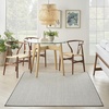 image:imageNourison Home Courtyard Ivory Silver 3 x 5 Oval Area Rug  Easy Clean Non Shedding Bed Room Living Room Dining Room Kitchen 3 x 5 OvalIvory Charcoal