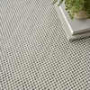 image:imageNourison Home Courtyard Ivory Silver 3 x 5 Oval Area Rug  Easy Clean Non Shedding Bed Room Living Room Dining Room Kitchen 3 x 5 OvalIvory Charcoal