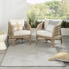 image:imageNourison Home Courtyard Ivory Silver 3 x 5 Oval Area Rug  Easy Clean Non Shedding Bed Room Living Room Dining Room Kitchen 3 x 5 OvalIvory Charcoal