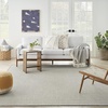 image:imageNourison Home Courtyard Ivory Silver 3 x 5 Oval Area Rug  Easy Clean Non Shedding Bed Room Living Room Dining Room Kitchen 3 x 5 OvalIvory Charcoal