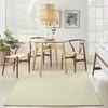 image:imageNourison Home Courtyard Ivory Silver 3 x 5 Oval Area Rug  Easy Clean Non Shedding Bed Room Living Room Dining Room Kitchen 3 x 5 OvalIvory Green