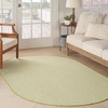 image:imageNourison Home Courtyard Ivory Silver 3 x 5 Oval Area Rug  Easy Clean Non Shedding Bed Room Living Room Dining Room Kitchen 3 x 5 OvalIvory Green