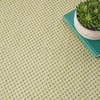 image:imageNourison Home Courtyard Ivory Silver 3 x 5 Oval Area Rug  Easy Clean Non Shedding Bed Room Living Room Dining Room Kitchen 3 x 5 OvalIvory Green