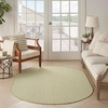 image:imageNourison Home Courtyard Ivory Silver 3 x 5 Oval Area Rug  Easy Clean Non Shedding Bed Room Living Room Dining Room Kitchen 3 x 5 OvalIvory Green