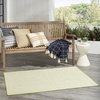 image:imageNourison Home Courtyard Ivory Silver 3 x 5 Oval Area Rug  Easy Clean Non Shedding Bed Room Living Room Dining Room Kitchen 3 x 5 OvalIvory Green